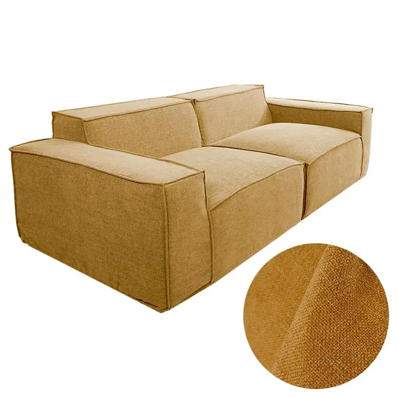 Custom Sofa Slipcover | Elara Basic - Turmeric