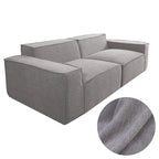 Custom Sofa Slipcover | Elara Basic - Medium Gray