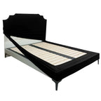 Noir Élite | Performance Brushed Velvet | Bed Frame + Headboard Cover