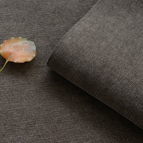 Custom Bed Frame Cover — Elara Flax · Espresso Bark