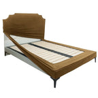 Sahara Dune | Performance Brushed Velvet | Bed Frame + Headboard Cover