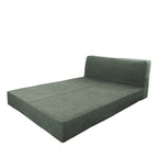 Bed Frame + Headboard Cover In Full | Olive Moss