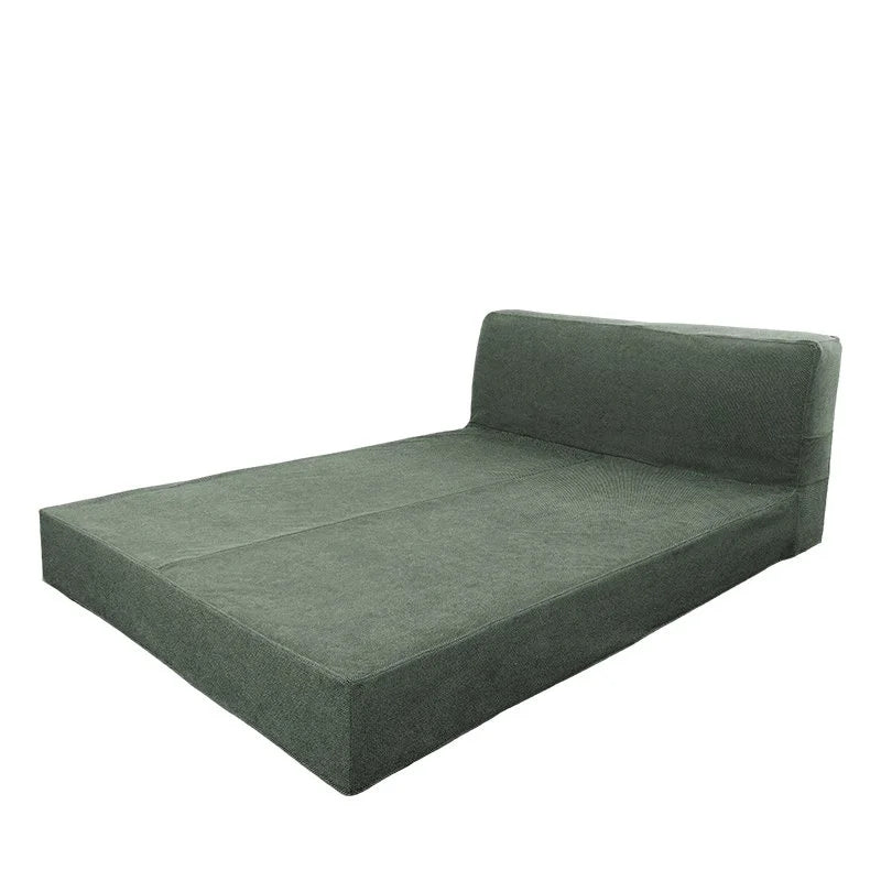 Bed Frame + Headboard Cover In Full | Olive Moss