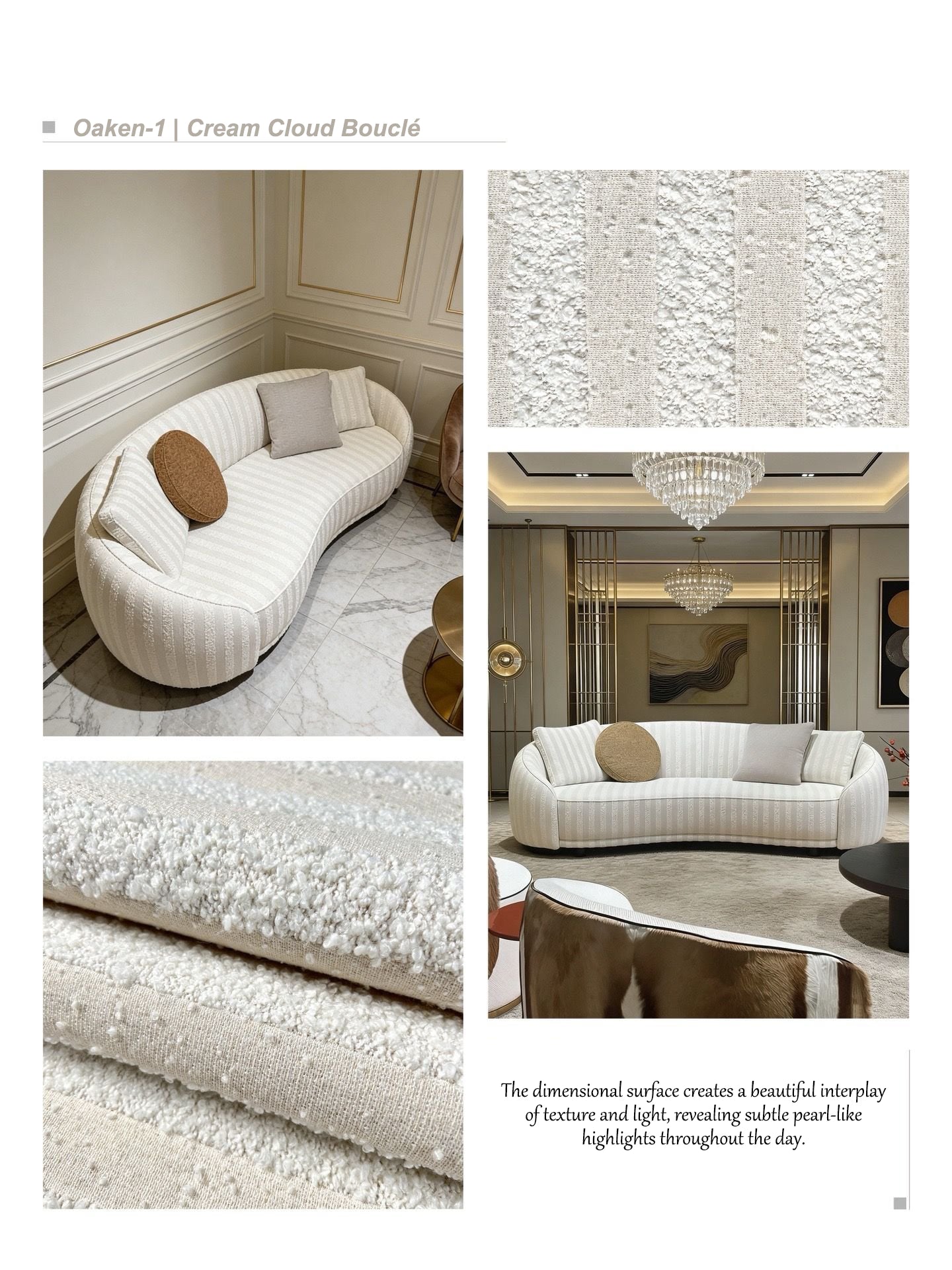 Oaken-1 | Cream Cloud Bouclé