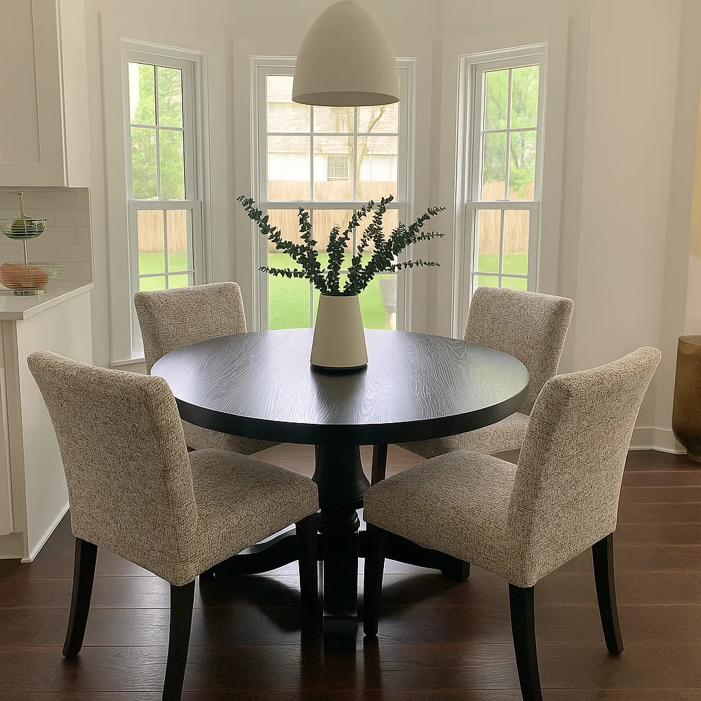 Oatmeal Grain WX8008 - 08 | Snug fit Dining Chair Slipcover