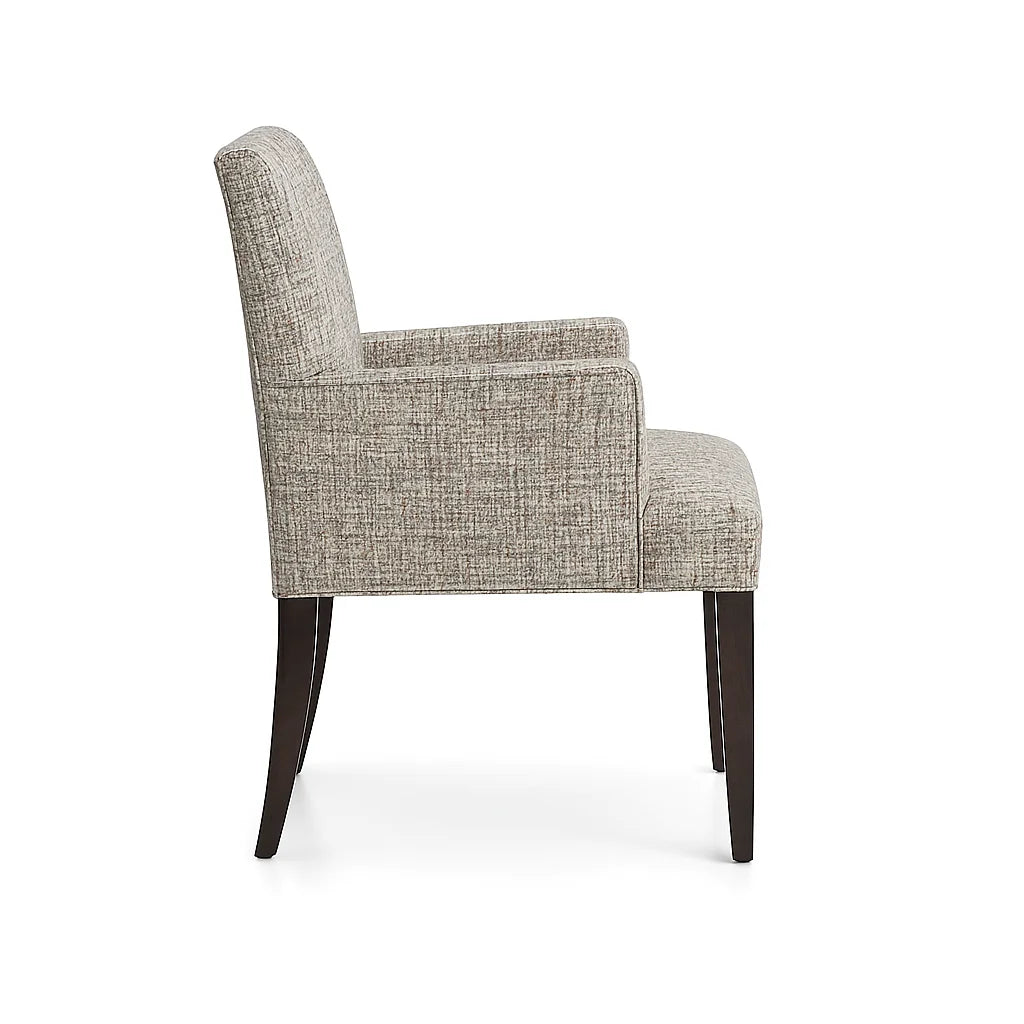 Oatmeal Grain WX8008 - 08 | Snug fit Dining Chair with armrest Slipcover