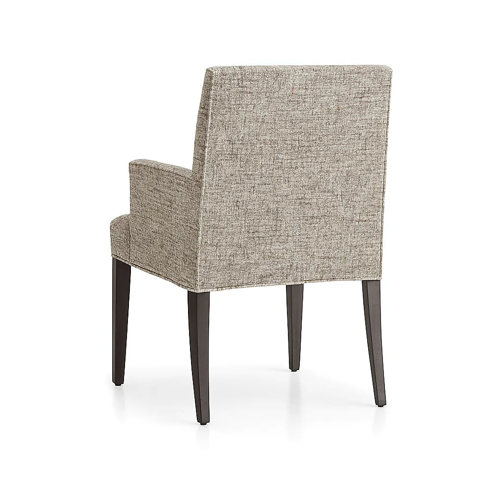 Oatmeal Grain WX8008 - 08 | Snug fit Dining Chair with armrest Slipcover