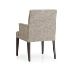 Oatmeal Grain WX8008 - 08 | Snug fit Dining Chair with armrest Slipcover
