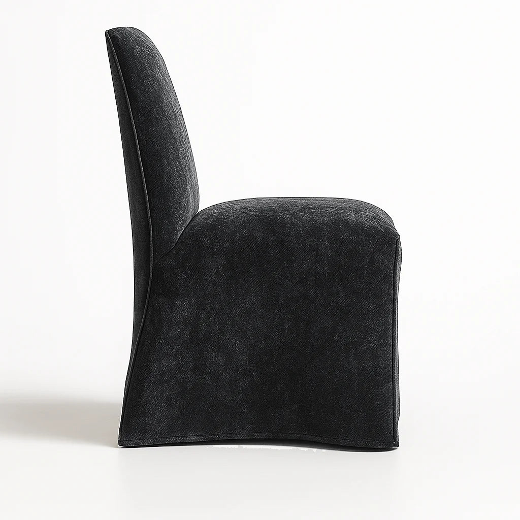 Obsidian Berlin WX23006 - 01 | Long-Skirt Dining Chair Slipcover