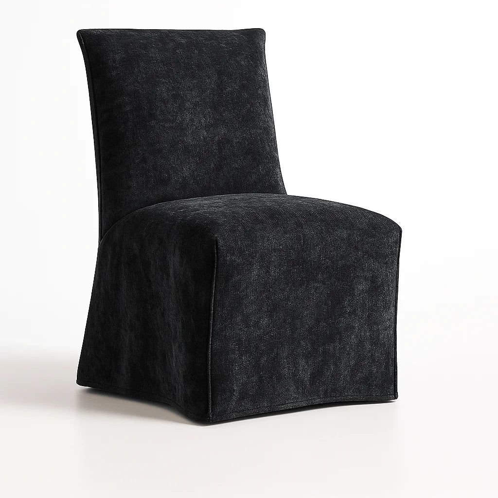 Obsidian Berlin WX23006 - 01 | Long-Skirt Dining Chair Slipcover