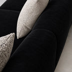 Custom Sofa Slipcover — Luna · Obsidian Matte
