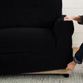 Obsidian Matte Luna-19 custom sofa slipcover