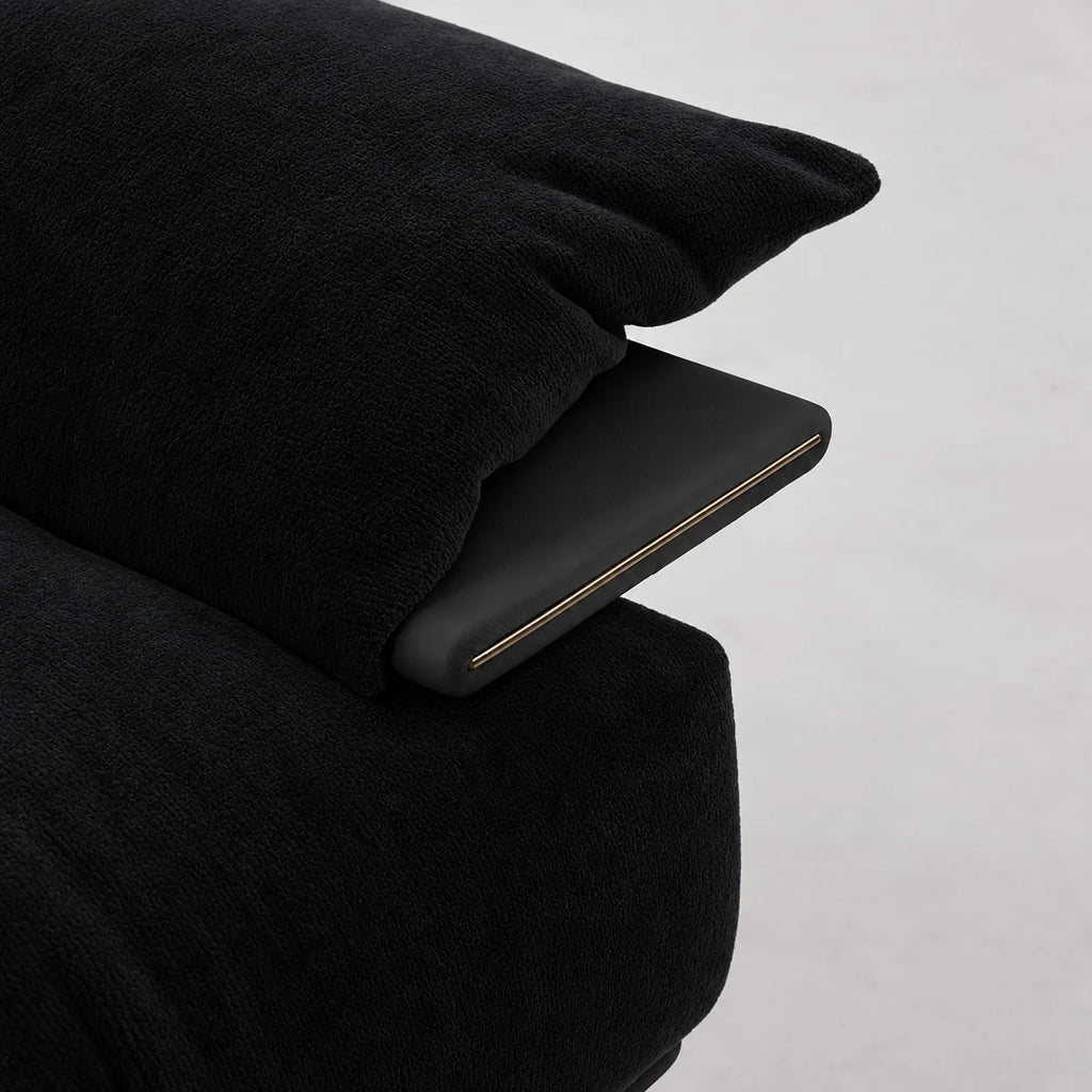 Custom Sofa Slipcover — Luna · Obsidian Matte