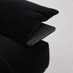 Custom Sofa Slipcover — Luna · Obsidian Matte