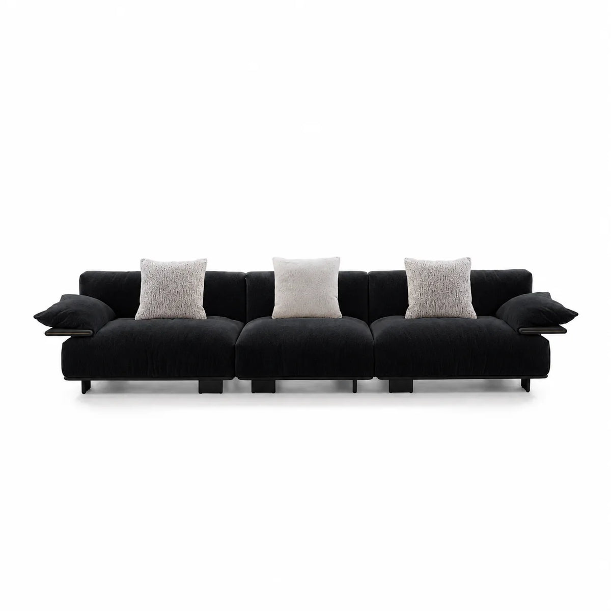 Custom Sofa Slipcover — Luna · Obsidian Matte