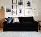 Obsidian Matte Luna-19 custom sofa slipcover
