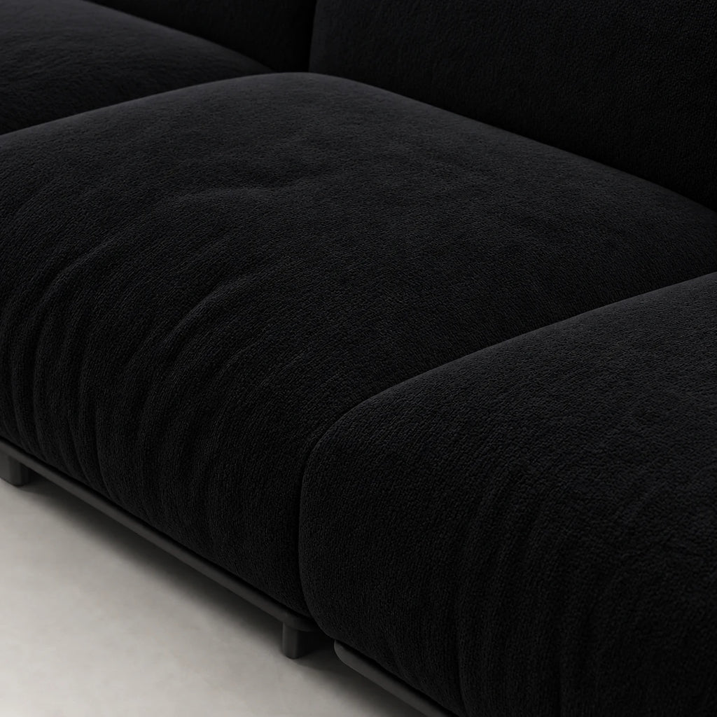 Custom Sofa Slipcover — Luna · Obsidian Matte