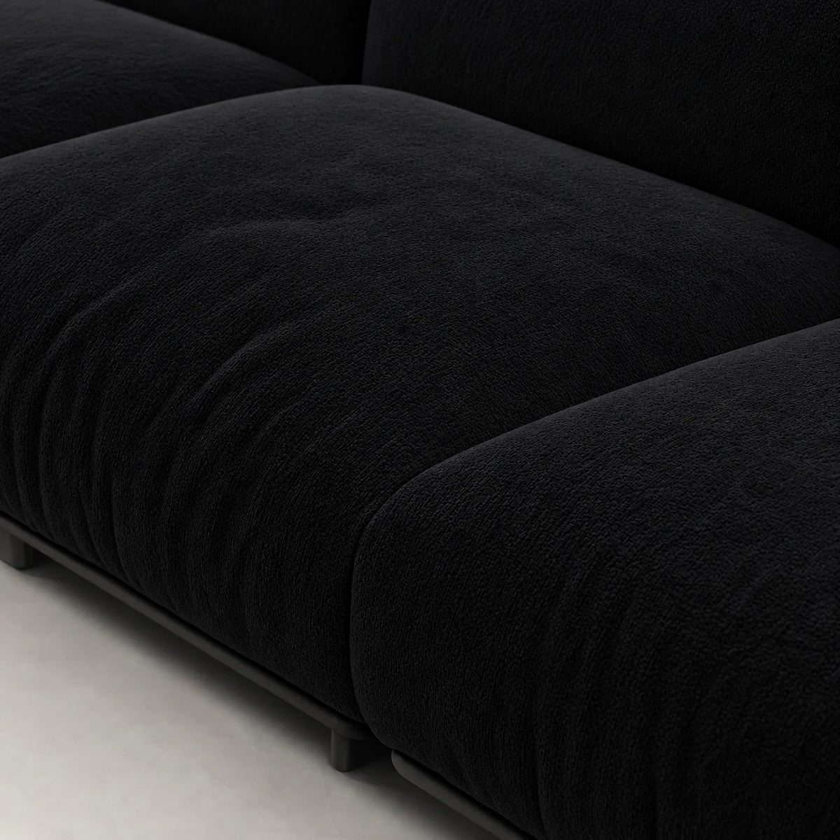 Custom Sofa Slipcover — Luna · Obsidian Matte