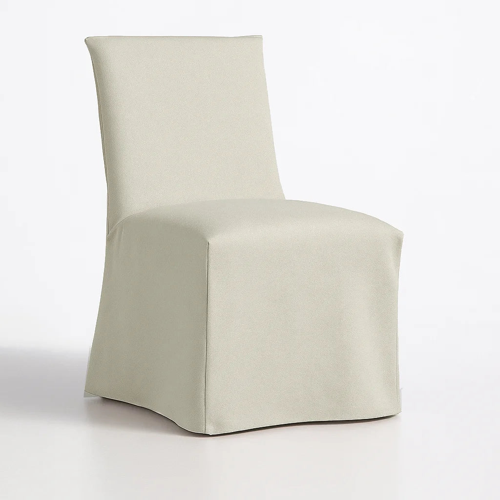 Off-white WB PBV2042 - 02 | Long-Skirt Dining Chair Slipcover