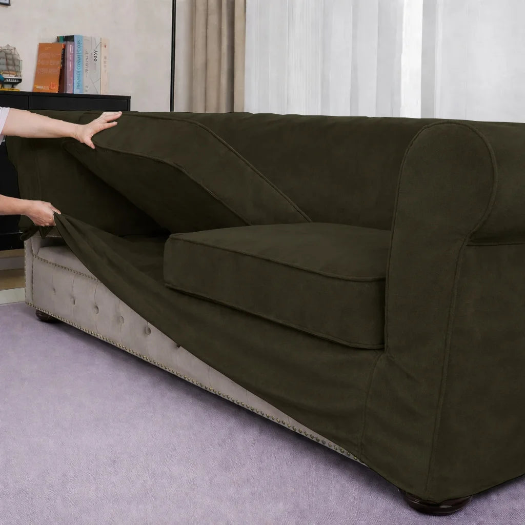 Olive Brown WB PBV2042 - 09 | Sofa Slipcover