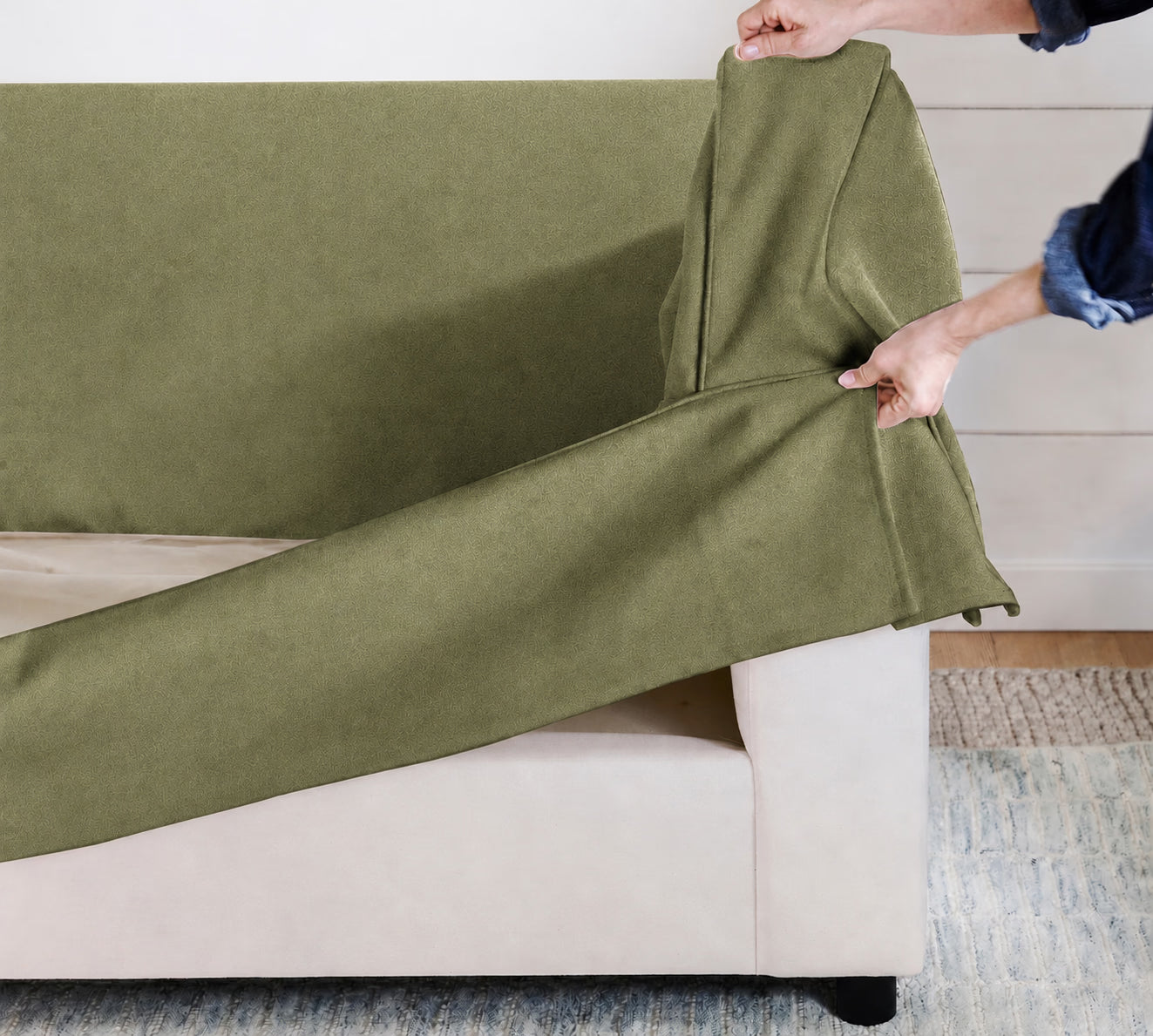 Olive Grove Luna-12 custom sofa slipcover