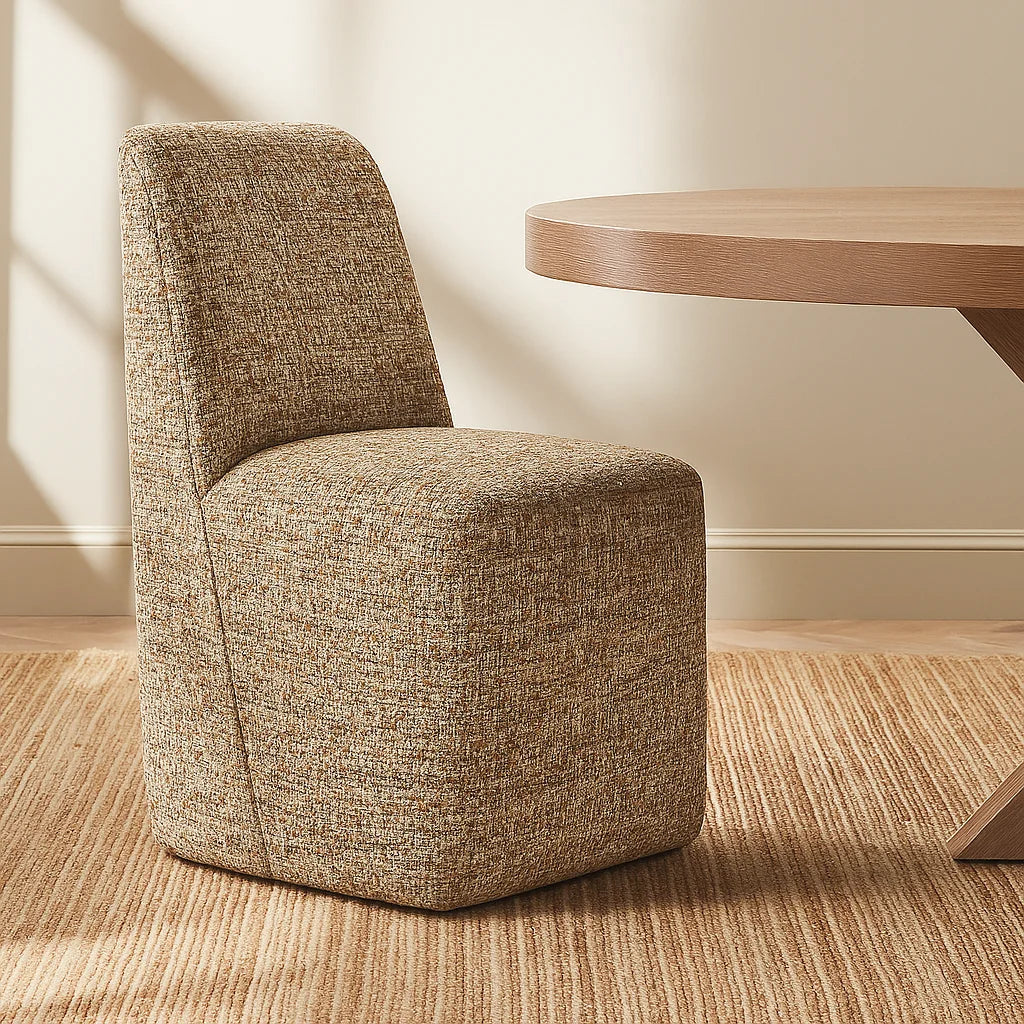 Olive Sprout WX8008 - 03 | Long-Skirt Dining Chair Slipcover