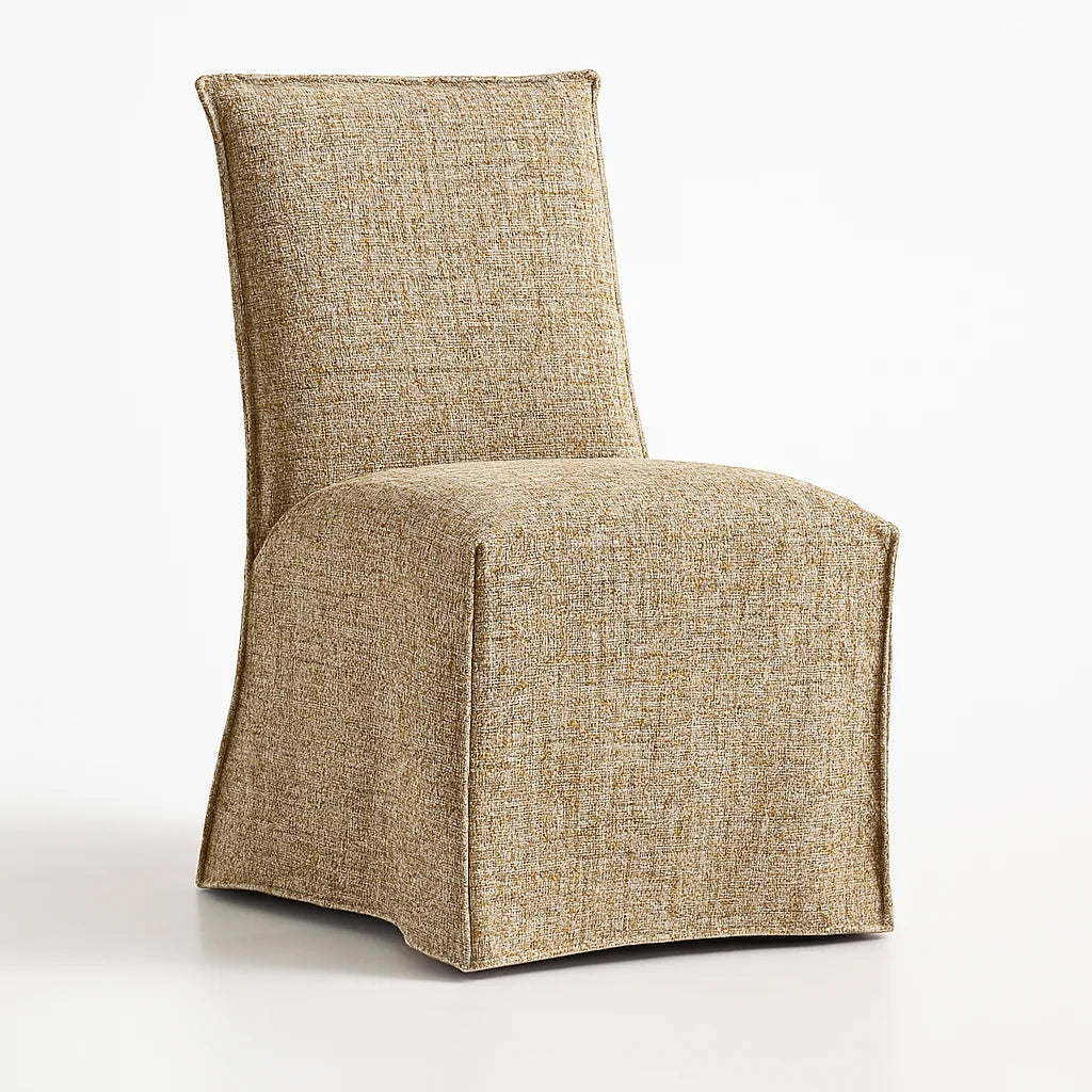 Olive Sprout WX8008 - 03 | Long-Skirt Dining Chair Slipcover