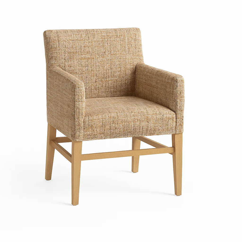 Olive Sprout WX8008 - 03 | Snug fit Dining Chair with armrest Slipcover