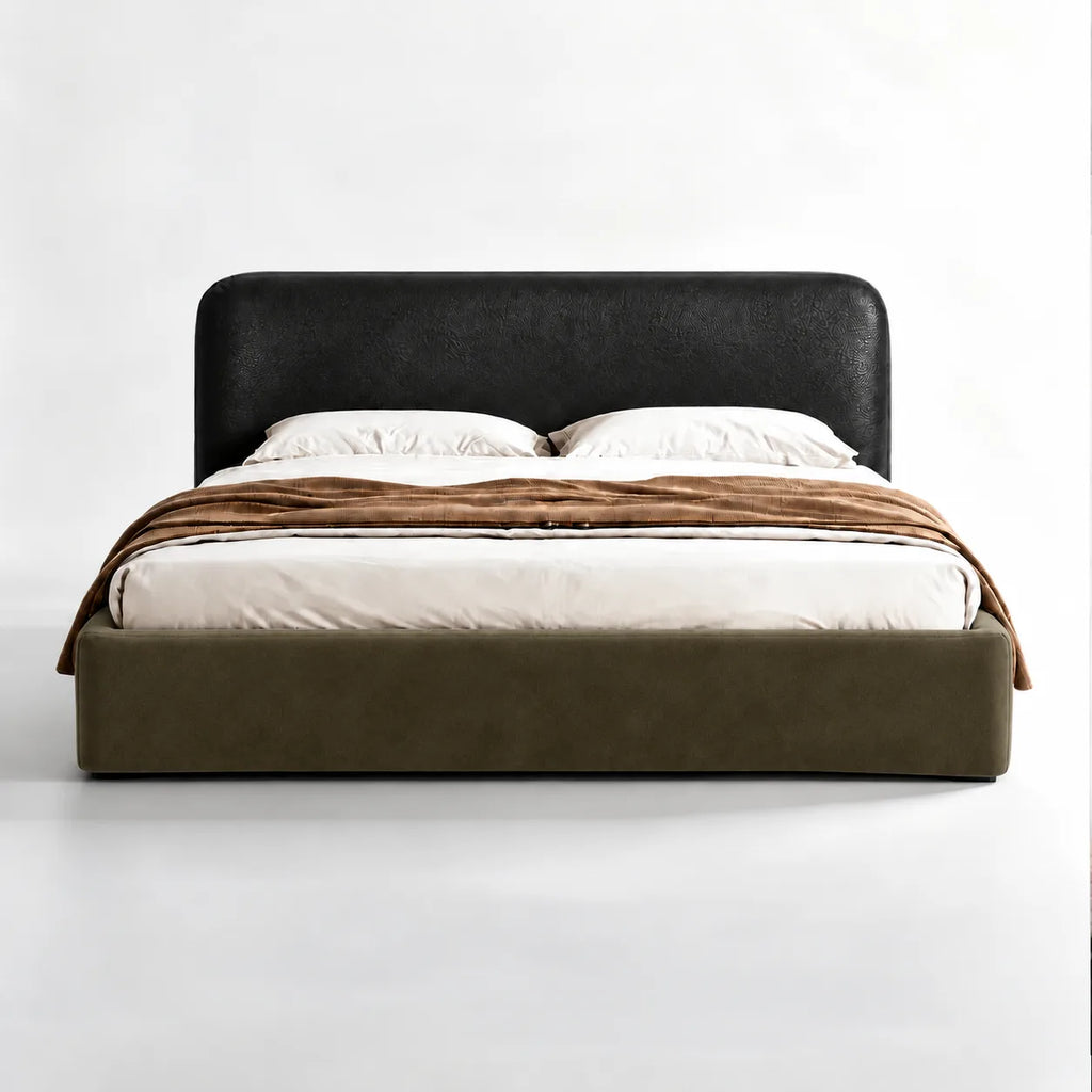 Olive · Stretch-Fit Bed Frame Cover