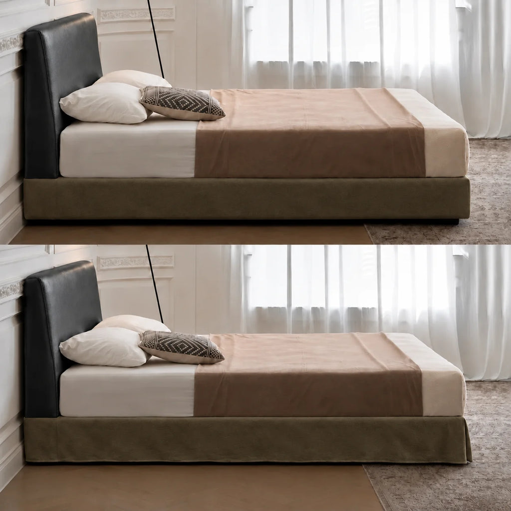 Olive · Stretch-Fit Bed Frame Cover
