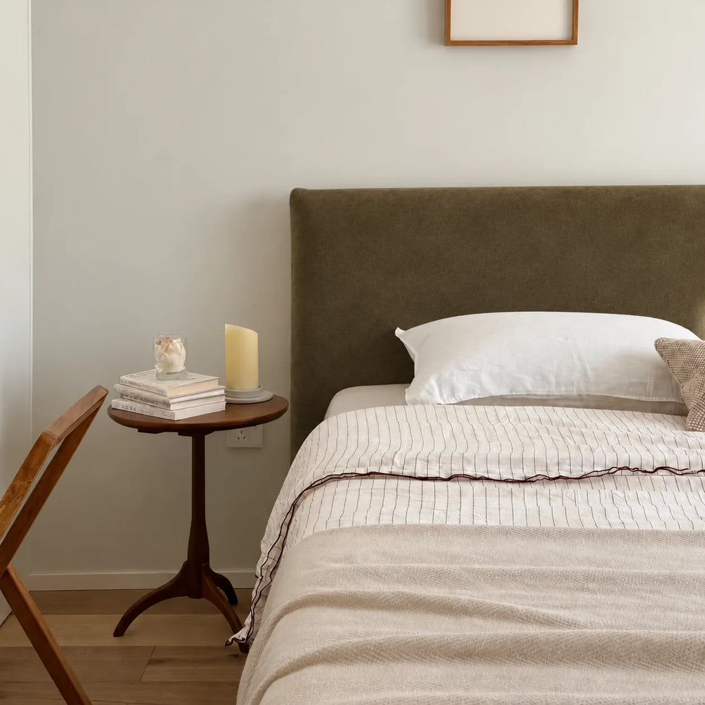 Olive · Stretch-Fit Bed Headboard Cover