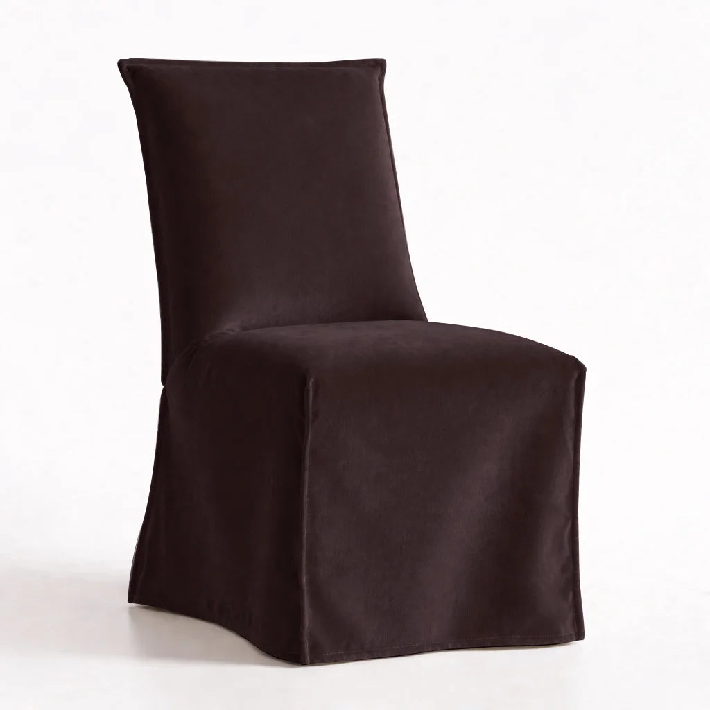 Oxblood WB PBV2042 - 25 | Long-Skirt Dining Chair Slipcover