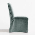 Pale Silver Gray WB PBV2042 - 20 | Long-Skirt Dining Chair Slipcover