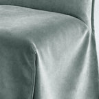 Pale Silver Gray WB PBV2042 - 20 | Long-Skirt Dining Chair Slipcover