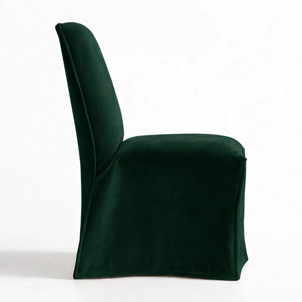 Pine Green WB PBV2042 - 37 | Long-Skirt Dining Chair Slipcover