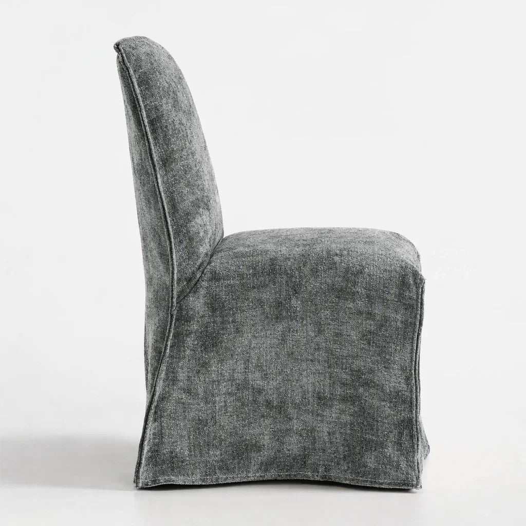 Platinum Drift WX23006 - 03 | Long-Skirt Dining Chair Slipcover