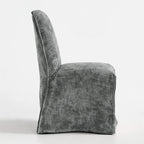 Platinum Drift WX23006 - 03 | Long-Skirt Dining Chair Slipcover