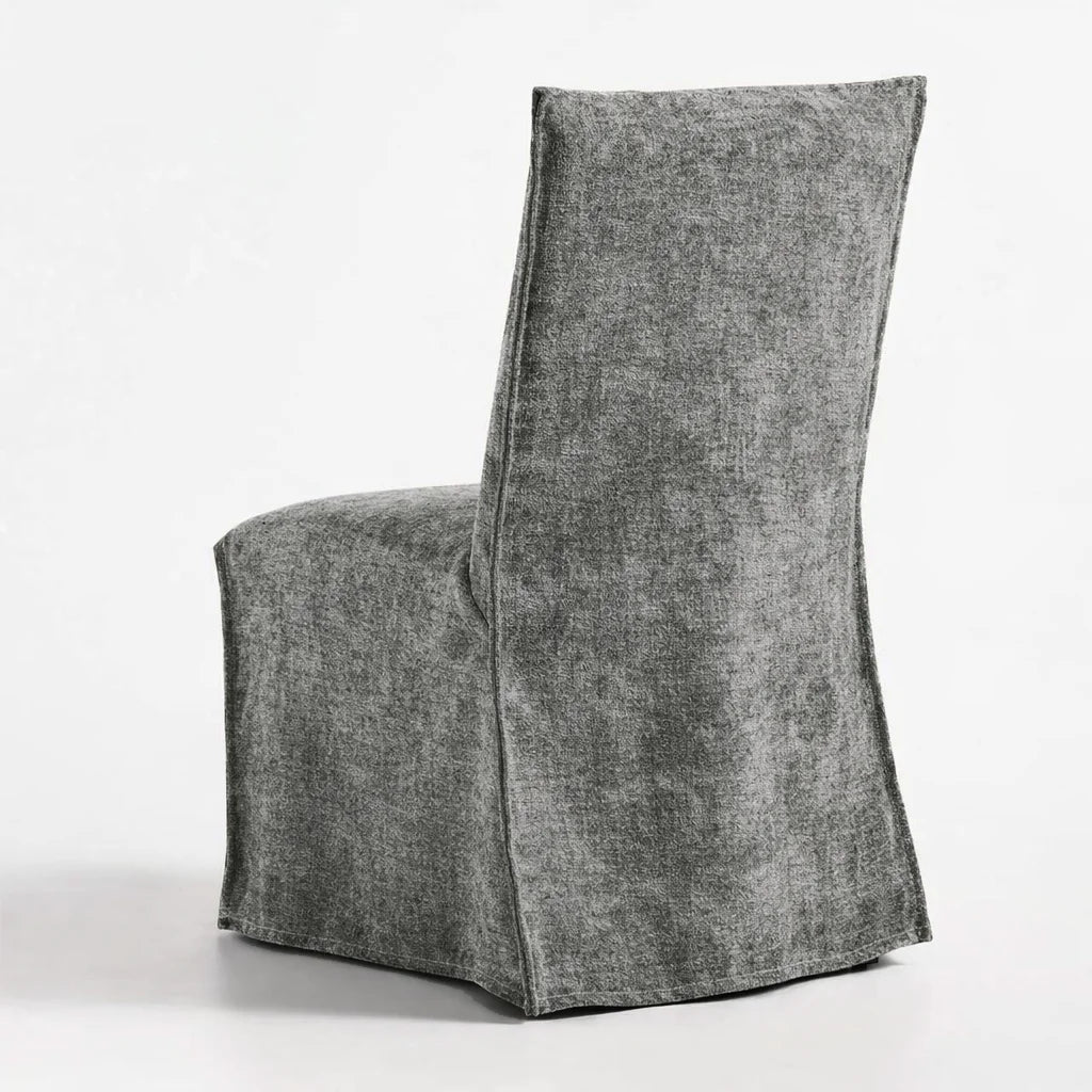 Platinum Drift WX23006 - 03 | Long-Skirt Dining Chair Slipcover