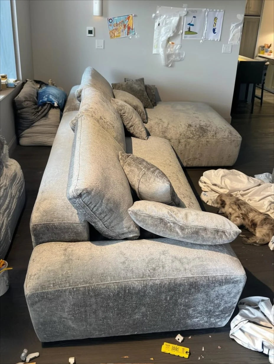 Platinum Drift WX23006 - 03 | Sofa Slipcover