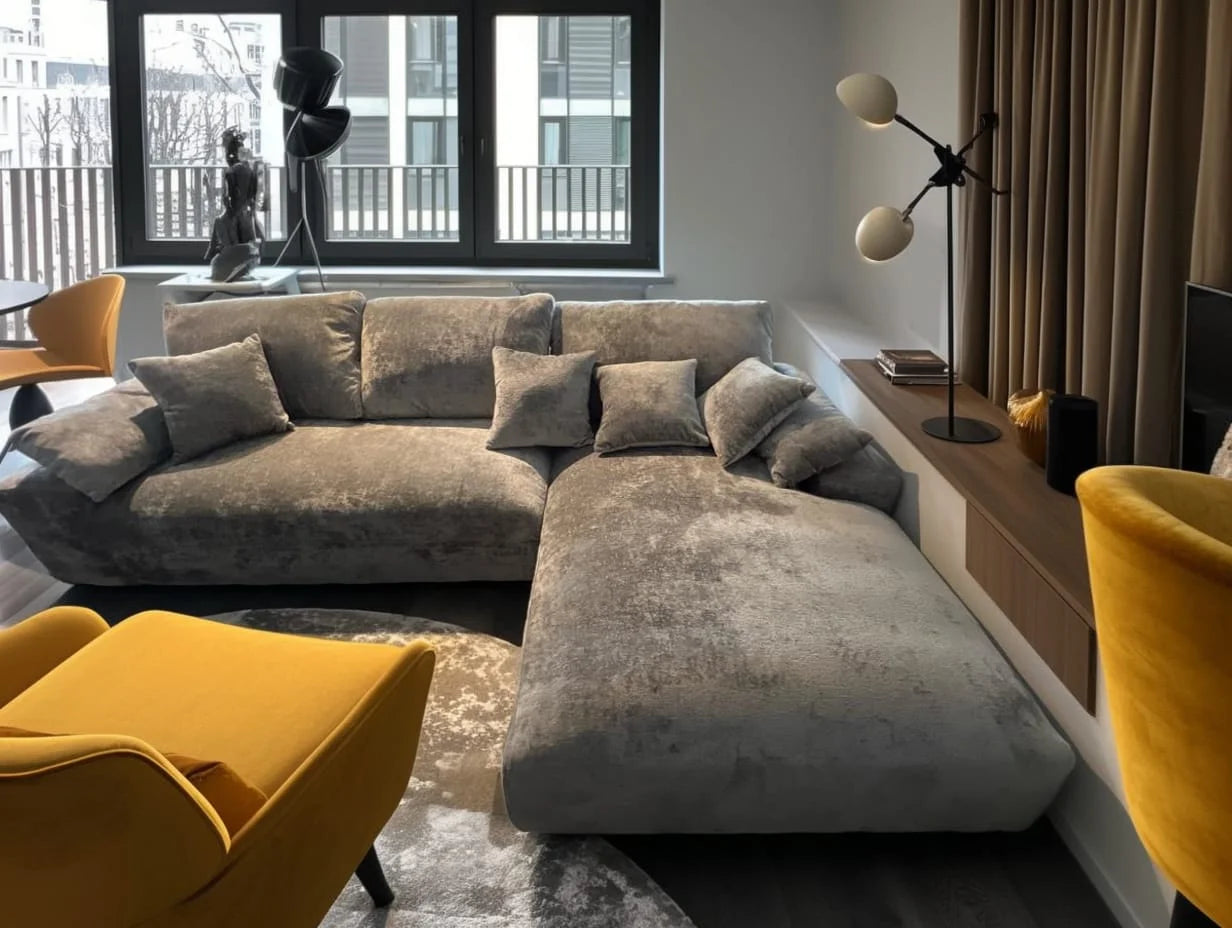 Platinum Drift WX23006 - 03 | Sofa Slipcover