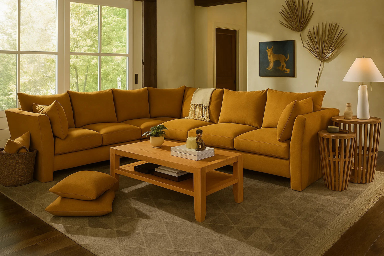 Pumpkin-colored WB PBV2042 - 31  | Sofa Slipcover