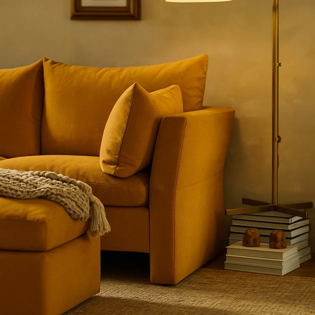 Pumpkin-colored WB PBV2042 - 31  | Sofa Slipcover