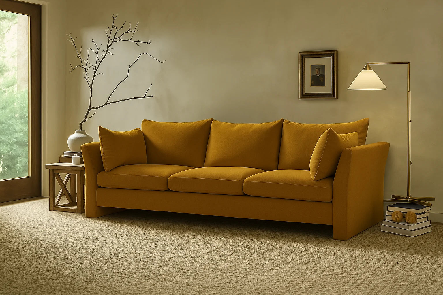 Pumpkin-colored WB PBV2042 - 31  | Sofa Slipcover