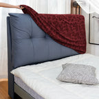 Red Glaze · Stretch-Fit Bed Headboard Cover