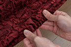 Red Glaze · Stretch-Fit Inset Bed Frame Cover · Elastic Bands + Back Elastic