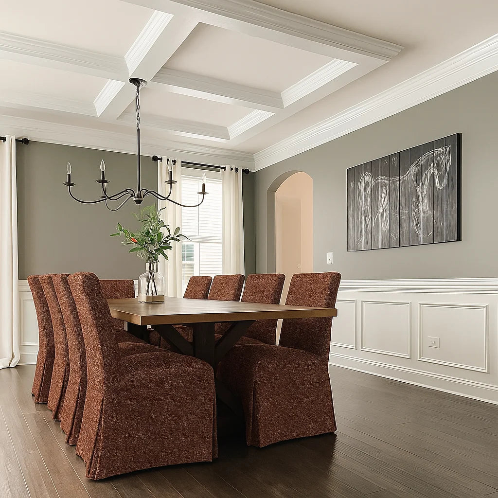 Rouge WX8008 - 11 | Long-Skirt Dining Chair Slipcover