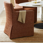 Rouge WX8008 - 11 | Long-Skirt Dining Chair with armrest Slipcover