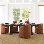 Rouge WX8008 - 11 | Long-Skirt Dining Chair with armrest Slipcover