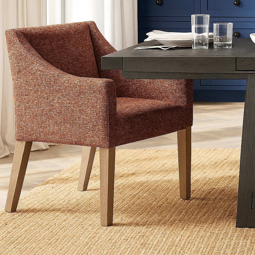 Rouge WX8008 - 11 | Snug fit Dining Chair with armrest Slipcover