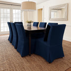 Royal Blue WB PBV2042 - 46 | Long-Skirt Dining Chair Slipcover